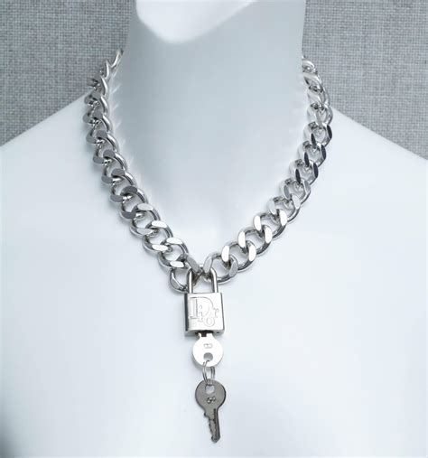 2018 dior lock necklace|christian dior necklace price.